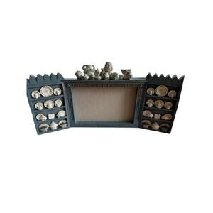 Mini China Cabinet Picture Frame •‎ Cottagecore • Miniature Dishes Decor